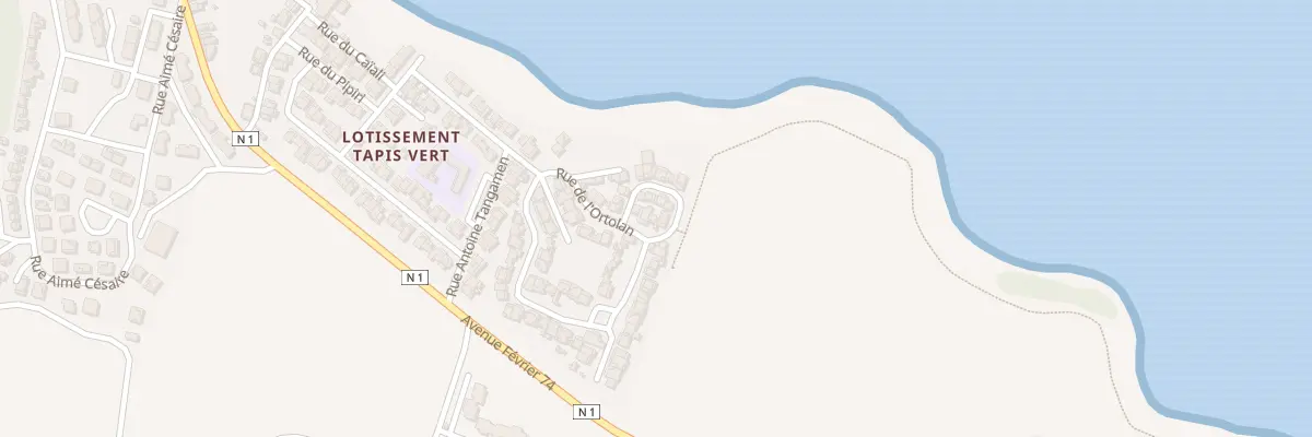Plan du 13 Rue du Siffleur des Montagnes à Basse-Pointe
