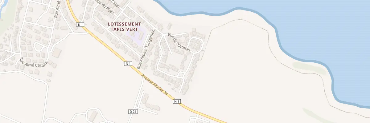 Plan du 23 Rue du Siffleur des Montagnes à Basse-Pointe