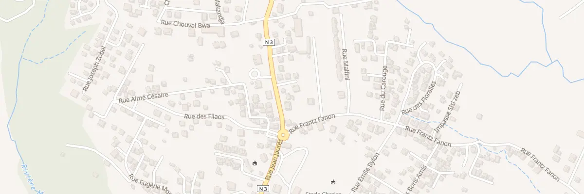 Plan du 3 Rue Jean Jaures au Morne-Rouge