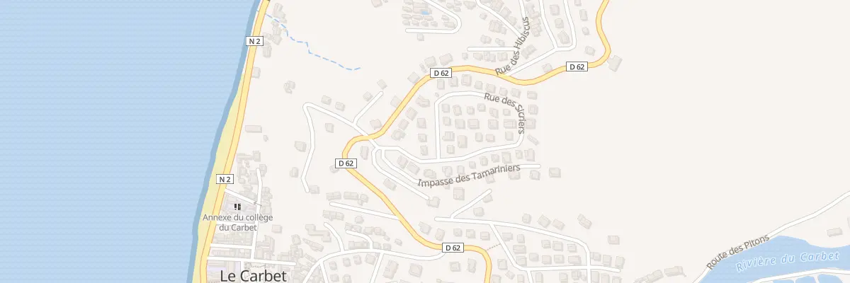 Plan du 54 Rue des Sicriers au Carbet