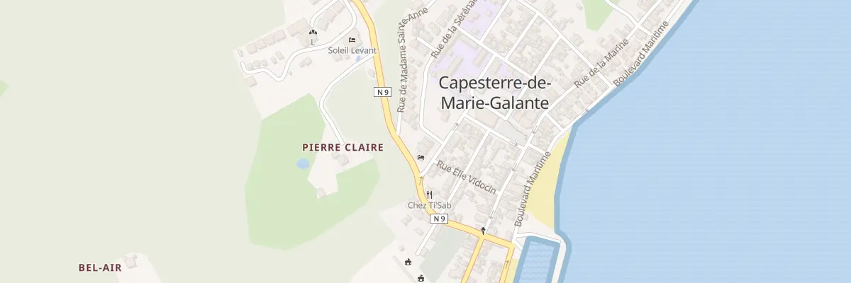 Plan du 5652 Rue Docteur Eugène Clède à Capesterre-de-Marie-Galante