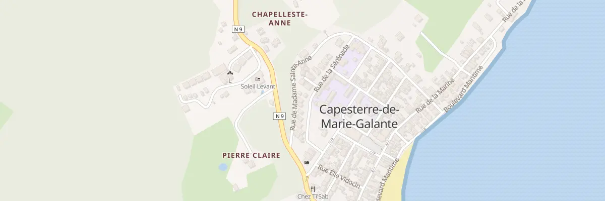 Plan du 5399 Le Bourg à Capesterre-de-Marie-Galante