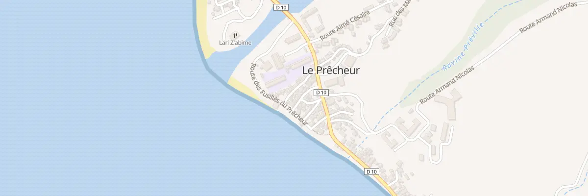 Plan de Bourg Nord au Prêcheur
