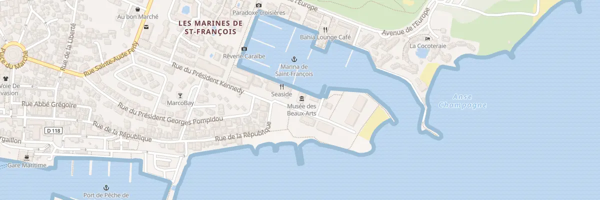 Plan du 555F La Marina à Saint-François