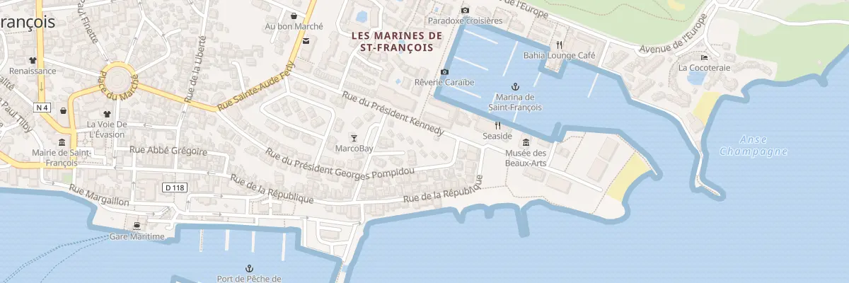 Plan du 8010 Res Marina Village Haut Bourg à Saint-François