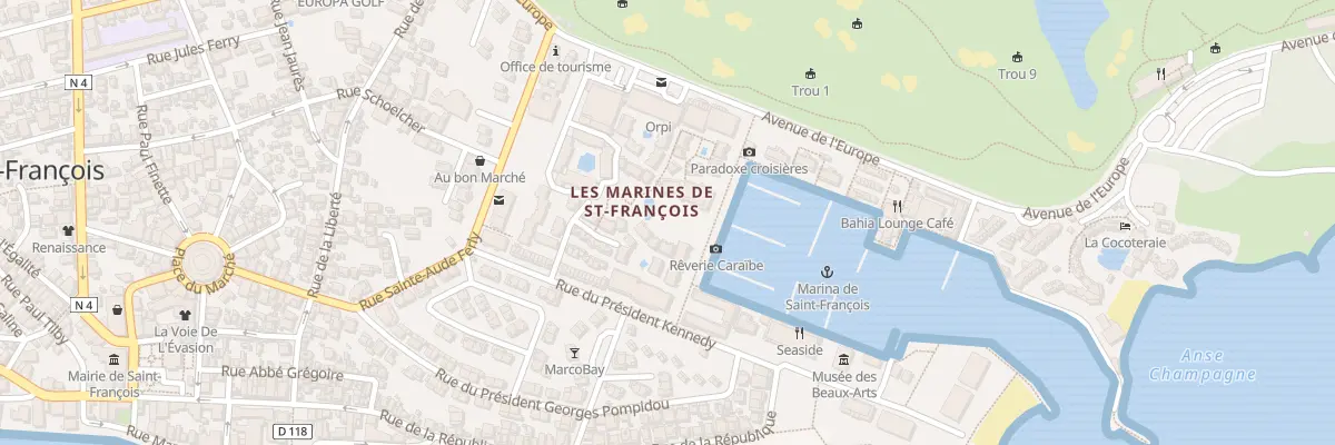 Plan du 8026 Res Marines de St Francois I à Saint-François