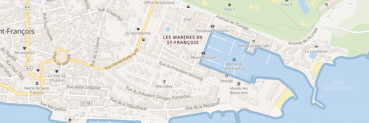 Plan du 8033 Res Marines de St Francois IV à Saint-François