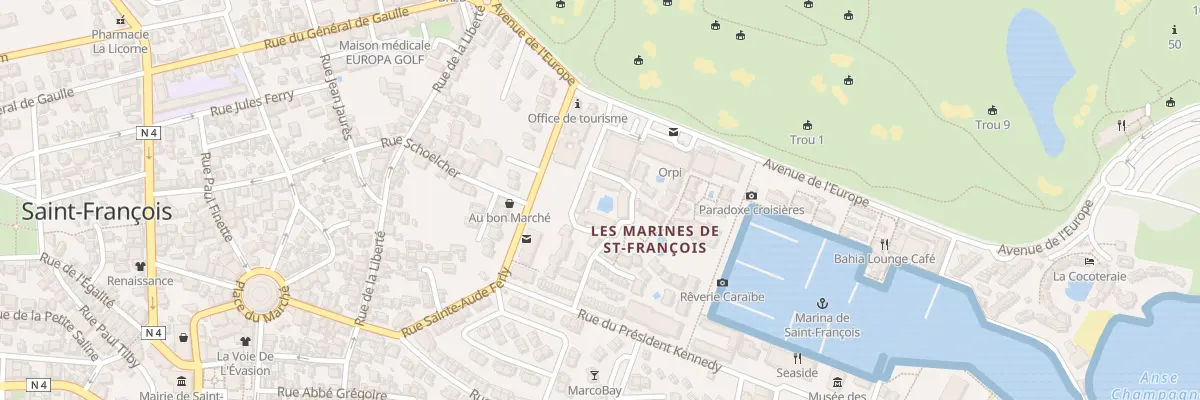 Plan de La Marina à Saint-François