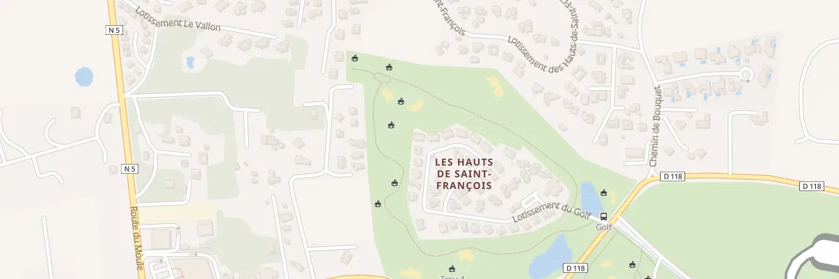 Plan du 7000 Lot du Golf Sainte Marie à Saint-François