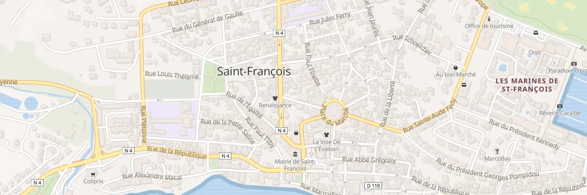 Plan du 421 Rue Frantz Fanon à Saint-François