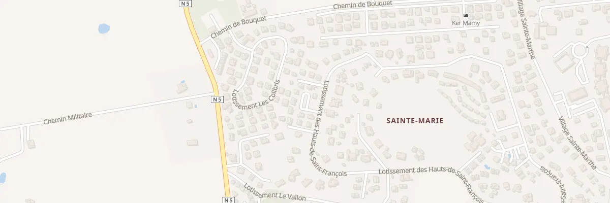 Plan du 727B Lot Les Hauts de St Francois à Saint-François