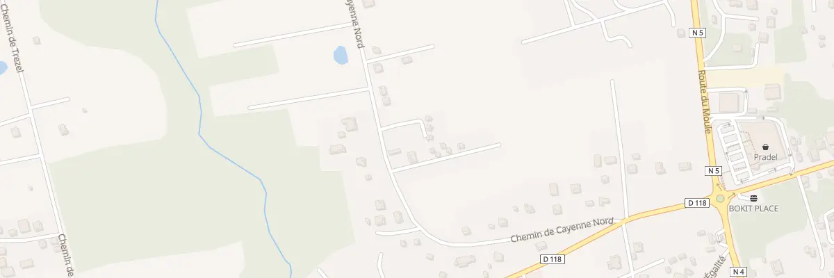 Plan du 9999F Cayenne à Saint-François