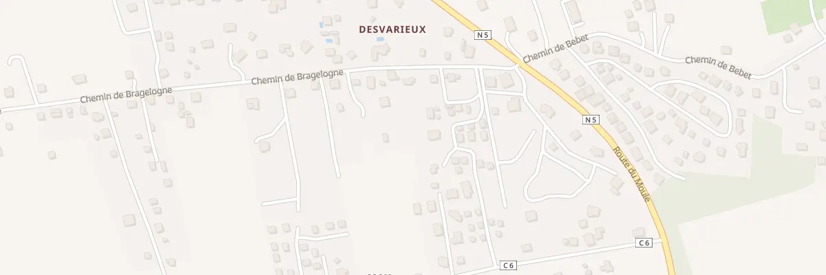 Plan du 2553F Che de Bragelogne à Saint-François