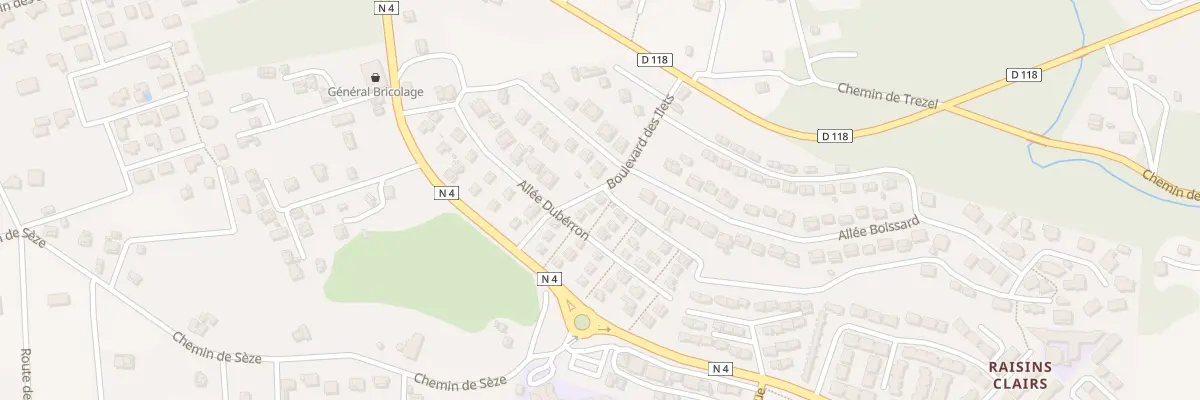 Plan du 6 All Fregate A Seze à Saint-François