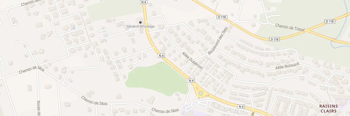 Plan du 2 All Caret A Seze à Saint-François