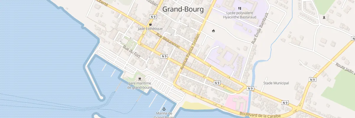 Plan de la Rue Jeanne d’Arc à Grand-Bourg