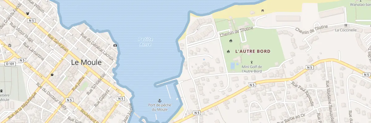 Plan du 9004 Rte de la Plage au Moule