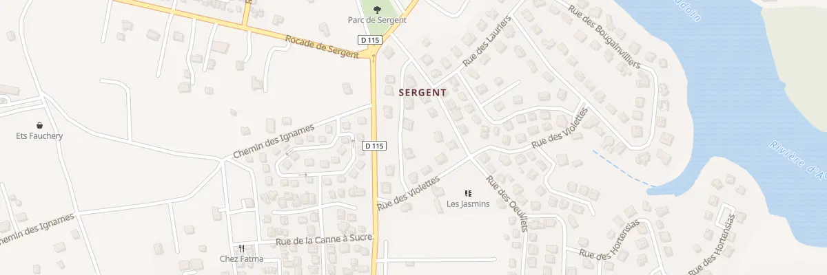 Plan du 7 Rue des Lilas au Moule