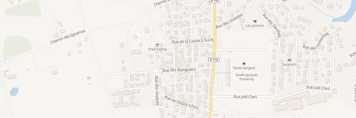 Plan du 3 Rue des Bananiers au Moule