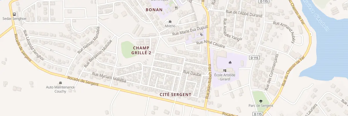 Plan du 6E Rue Hubert Marignan au Moule