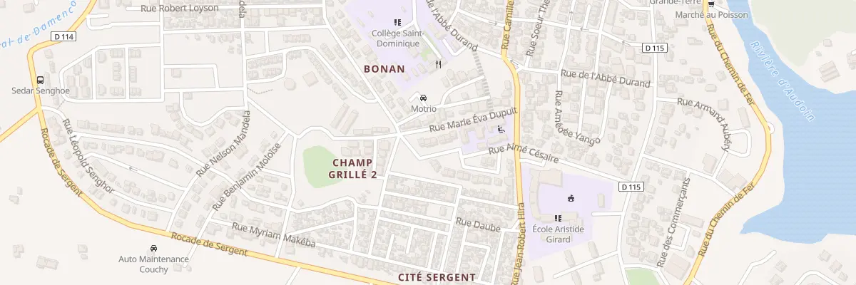 Plan du 6 Rue Aimé Cesaire au Moule