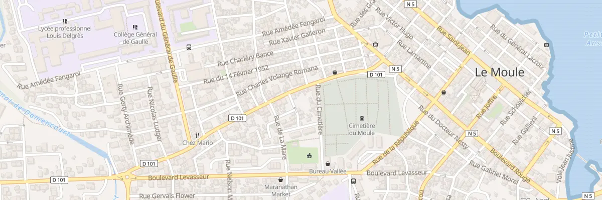 Plan du 9 Rue Duchassaing au Moule