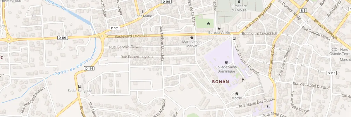 Plan du 9039 Rue Robert Loyson au Moule