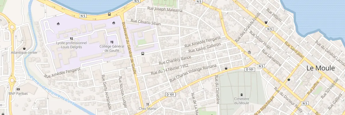 Plan du 50 Rue Charlery Bance au Moule