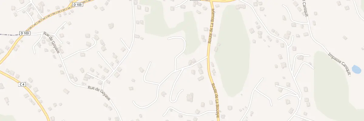 Plan de Rte de la Bouaye au Gosier