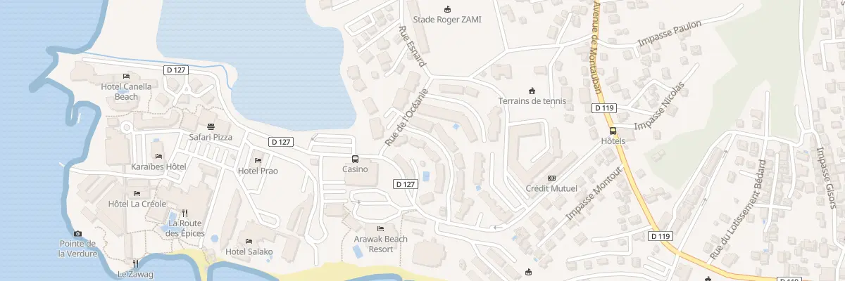 Plan du 7 Res la Palmeraie au Gosier