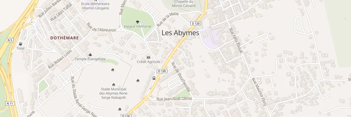 Plan du 2 Le Bourg aux Abymes