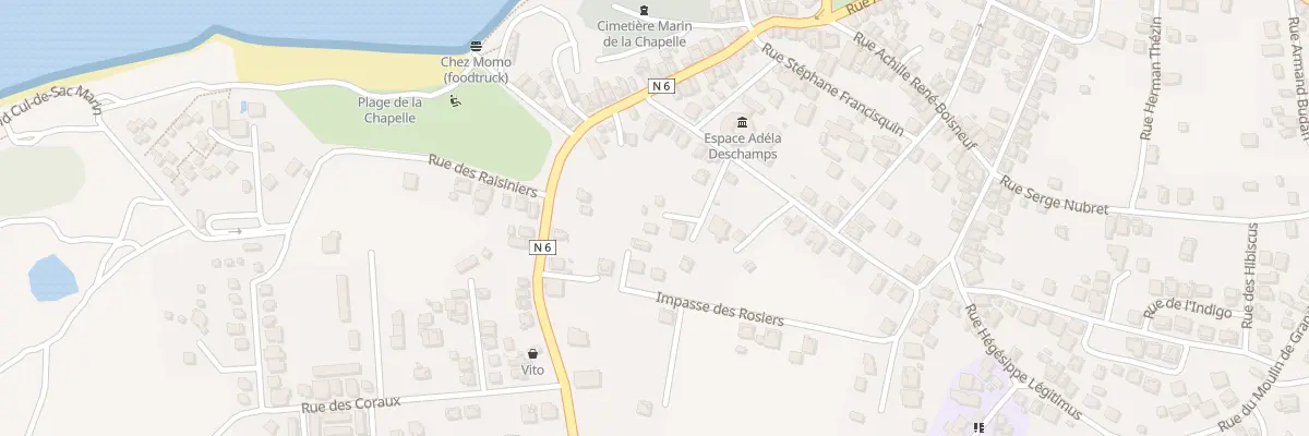 Plan de la Rue des Tamariniers à Anse-Bertrand