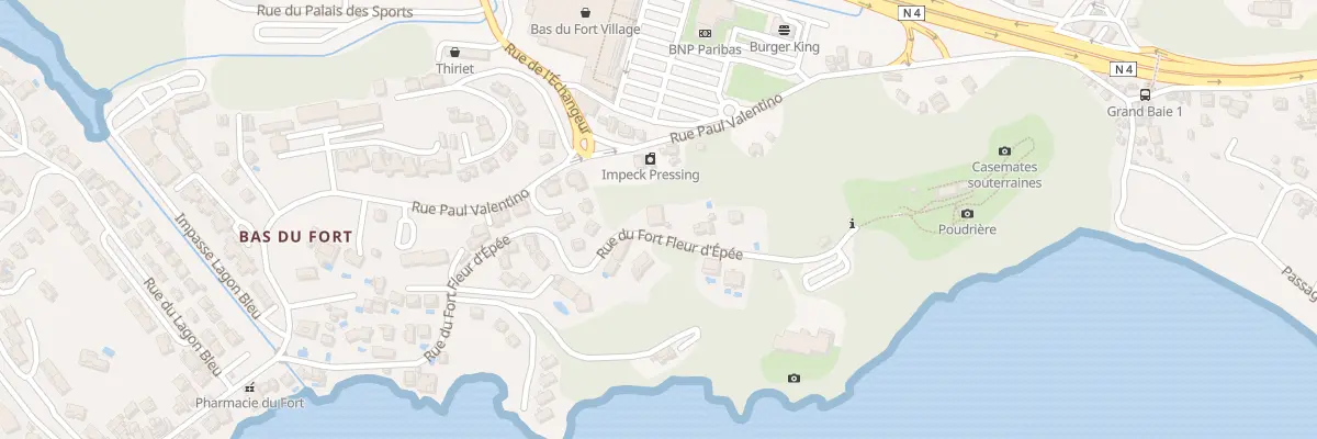 Plan du 515 Rue du Fort Fleur d’Epée au Gosier