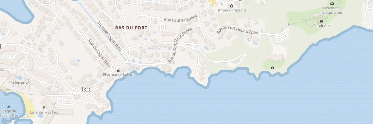 Plan du 216 Rue du Fort Fleur d’Epée au Gosier