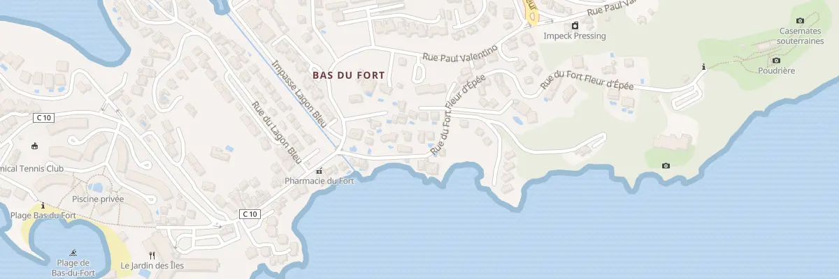 Plan du 123 Rue du Fort Fleur d’Epée au Gosier
