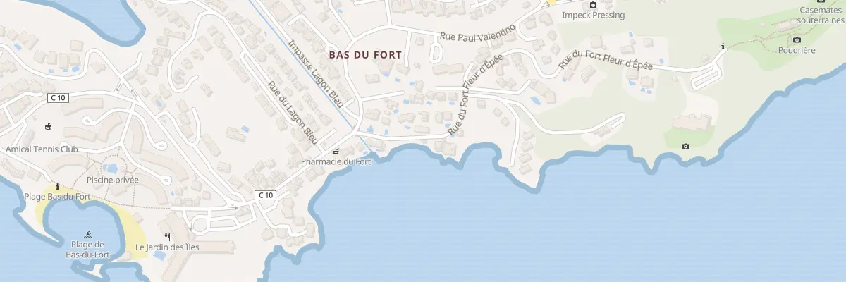 Plan du 108 Rue du Fort Fleur d’Epée au Gosier