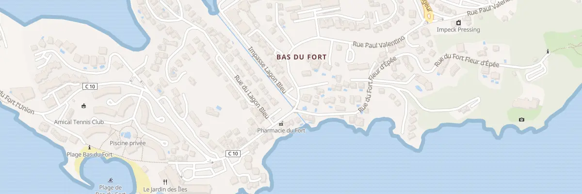 Plan du 8006 Le Lagon Bleu Village Hote au Gosier
