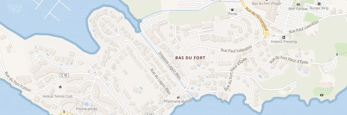 Plan du 43 Res le Majestic Bas du Fort au Gosier