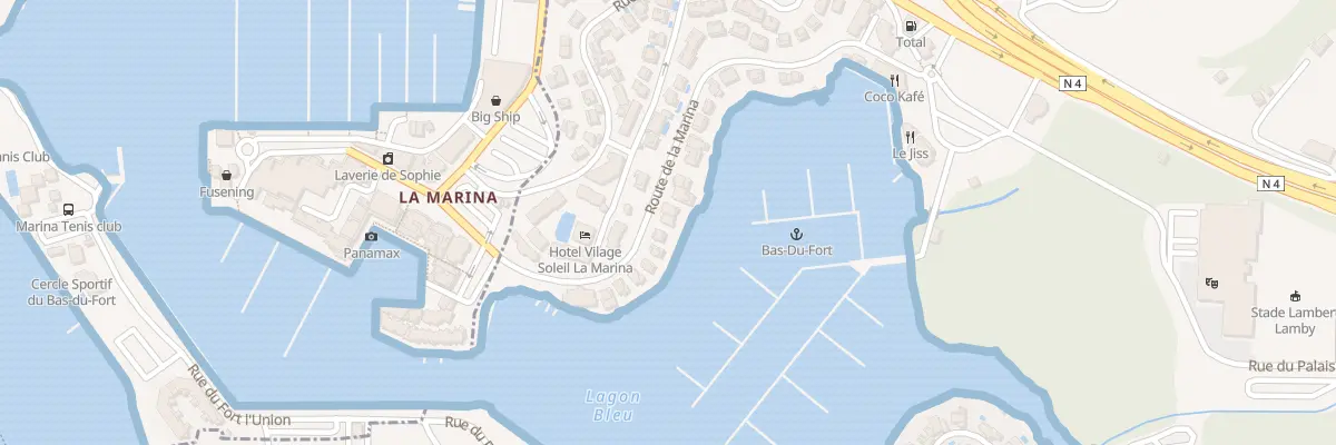 Plan du 9 Rte de la Marina au Gosier