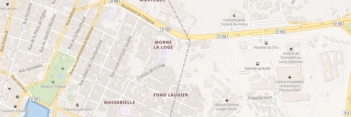 Plan de Res Marcel Gargar à Pointe-à-Pitre