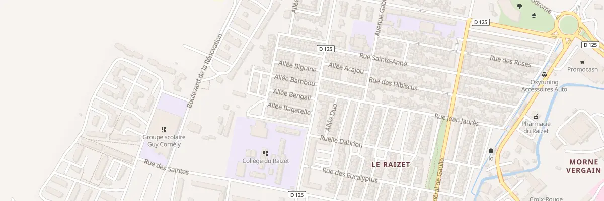 Plan du 7 All Bengali aux Abymes