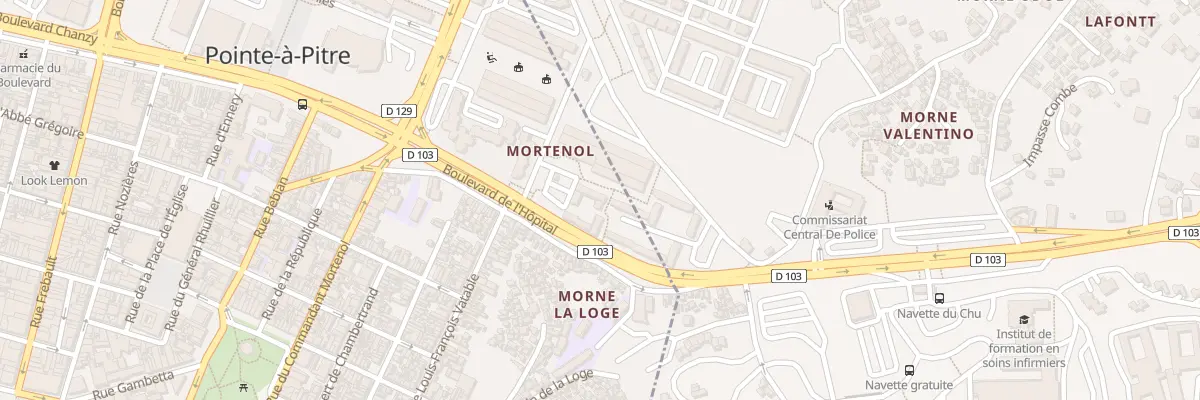 Plan de Mortenol à Pointe-à-Pitre