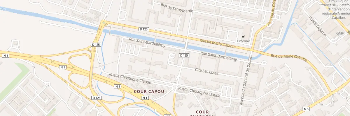 Plan du 8009 Res Emeline Raizet aux Abymes