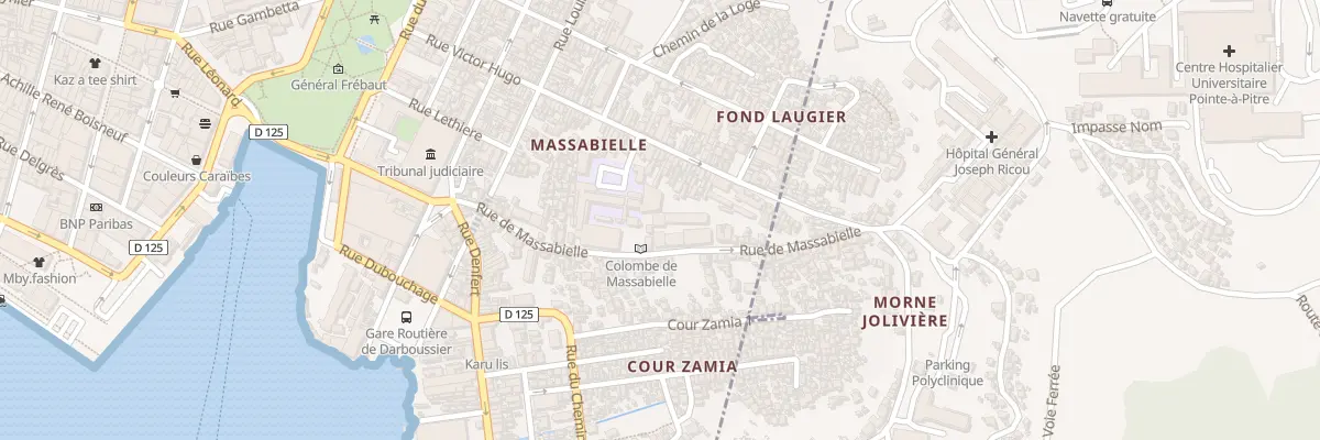 Plan du 8001 Massabielle à Pointe-à-Pitre