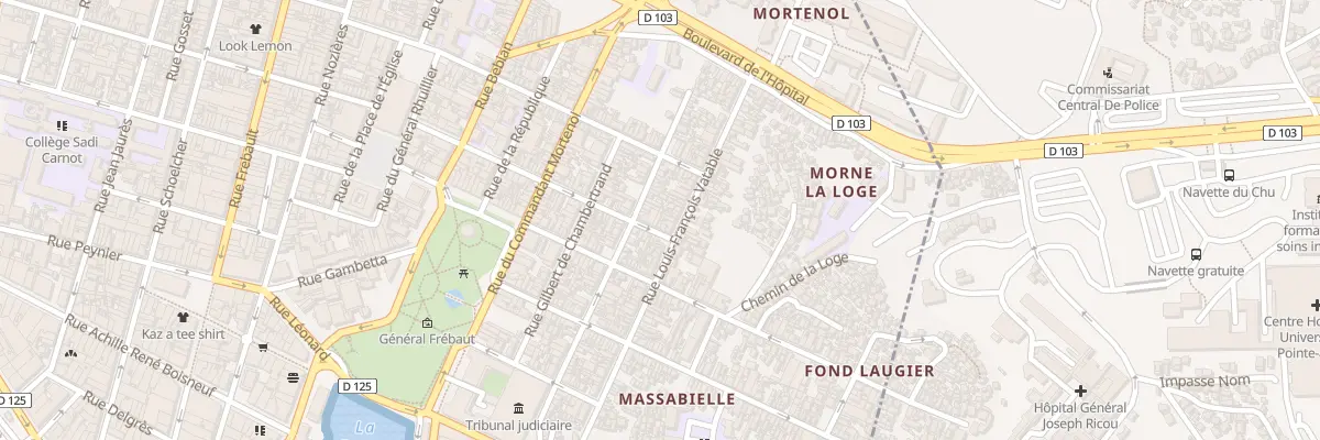 Plan du 43 Rue d’Alsace Lorraine à Pointe-à-Pitre