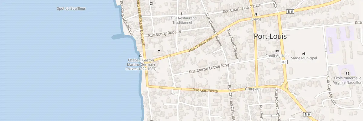 Plan du 8656 Rue Gambetta à Port-Louis