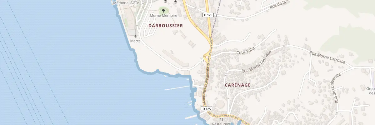 Plan du 233F Usine Darboussier à Pointe-à-Pitre