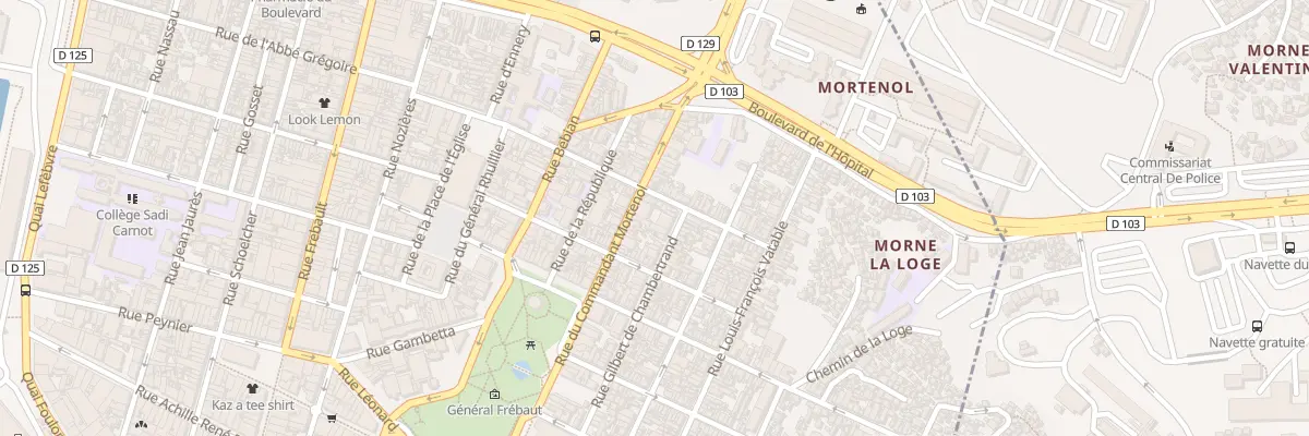 Plan du 23 Rue du Cdt Mortenol à Pointe-à-Pitre