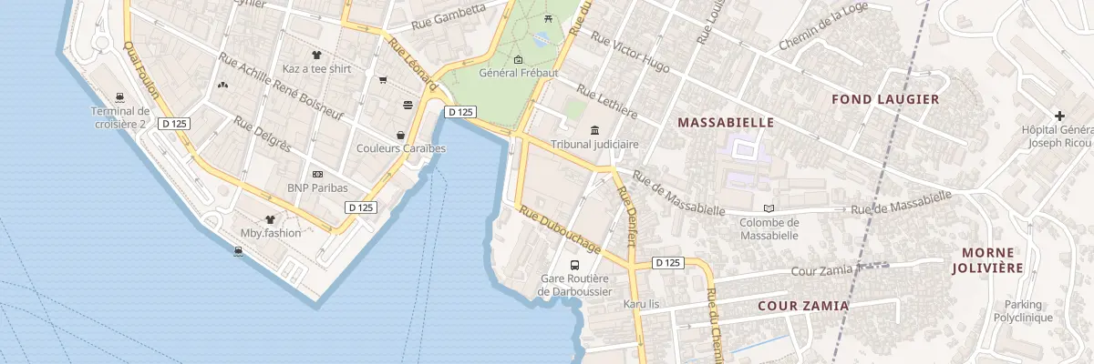 Plan du 8001 Quai Gatine à Pointe-à-Pitre