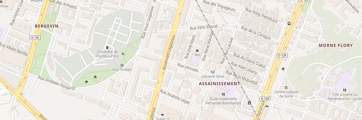 Plan du 8002 Rue Hincelin à Pointe-à-Pitre
